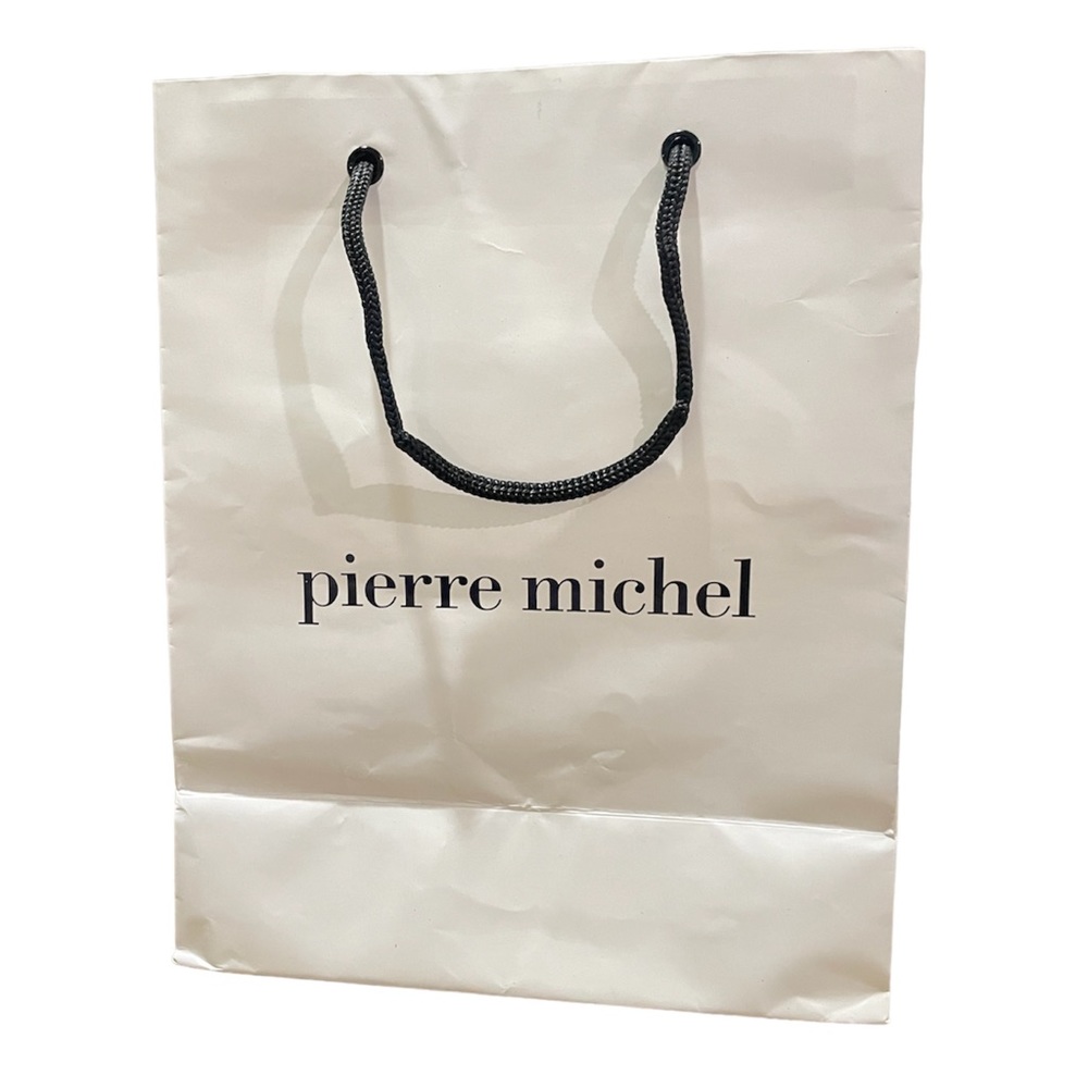 Pierre Michel Salon White 10 by 8 inches Glossy Shopping Gift Bag